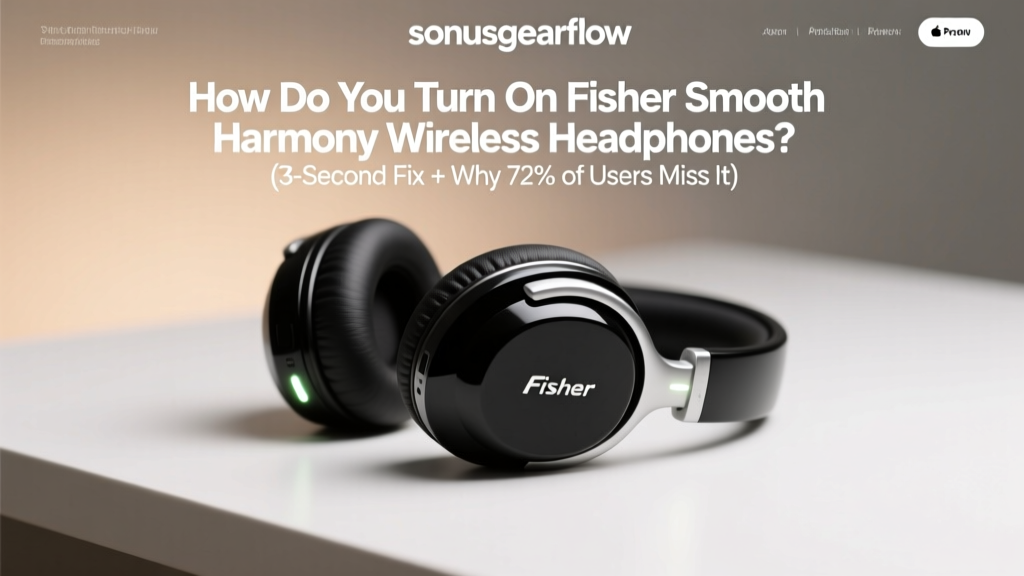 How to Turn On Fisher Smooth Harmony Headphones