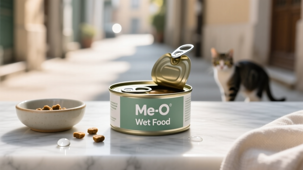 Me-O Wet Cat Food Review for Stray Cats