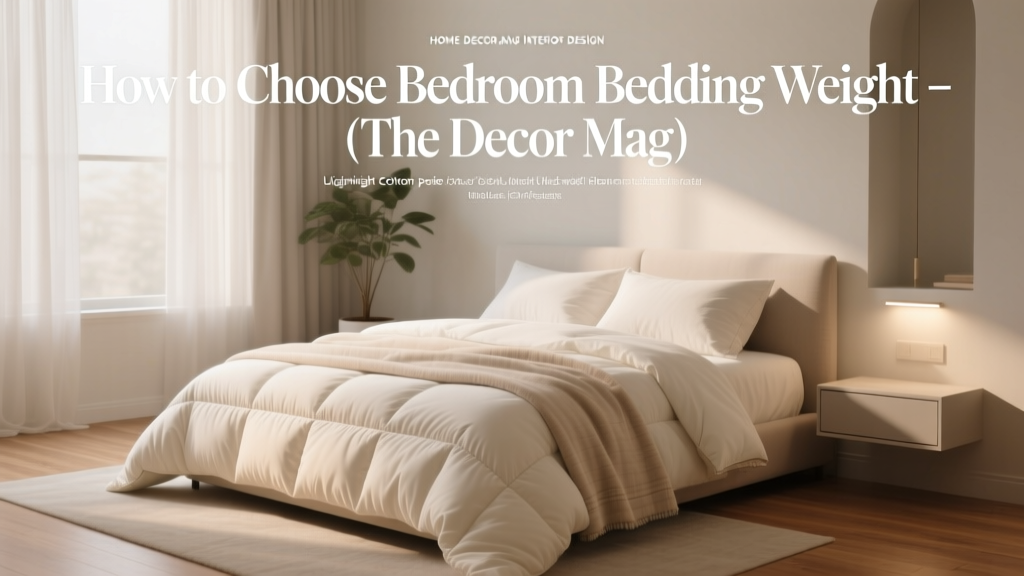 How to Choose Bedroom Bedding Weight - The Decor Mag