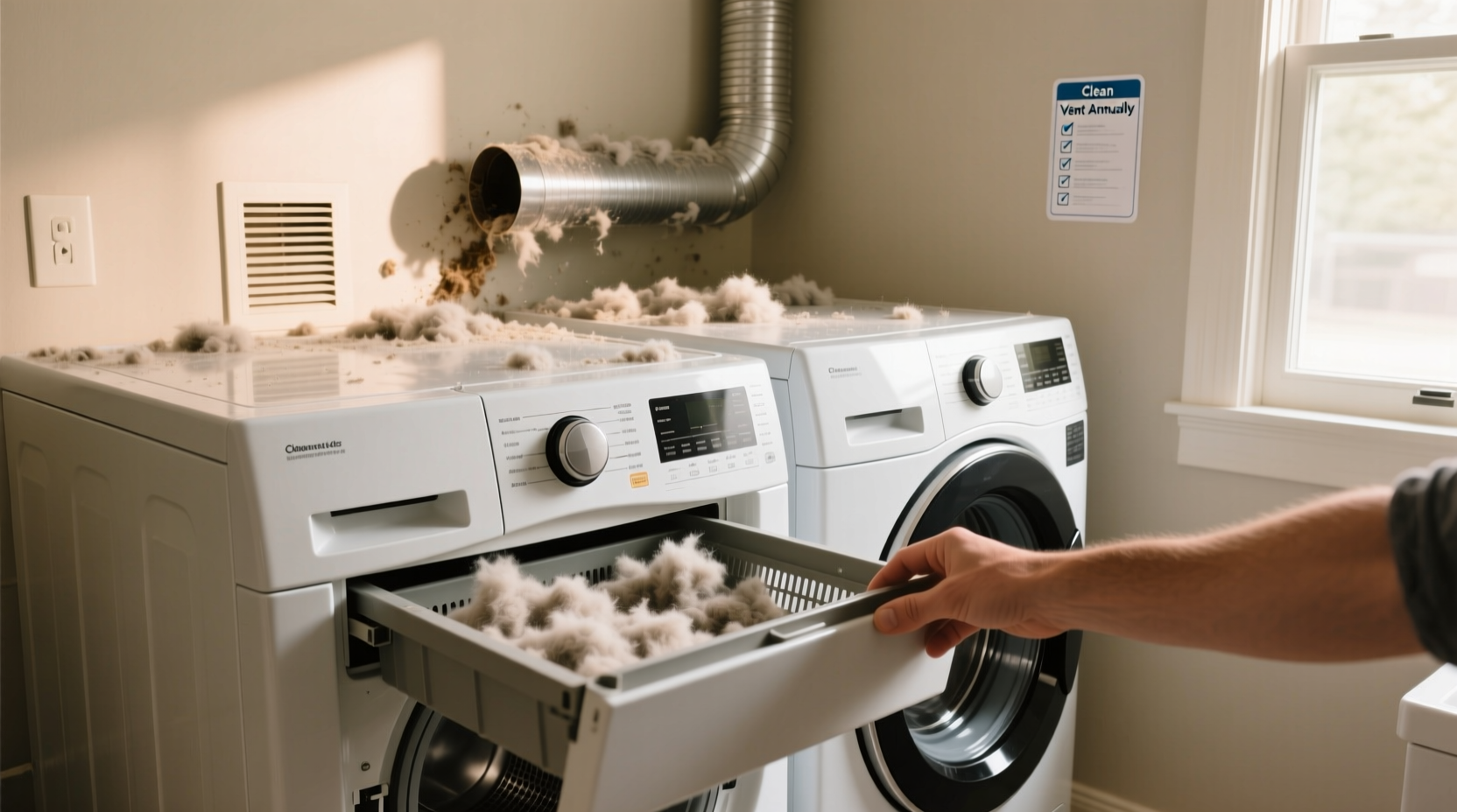 dryer vent vs lint trap which prevents fire waste