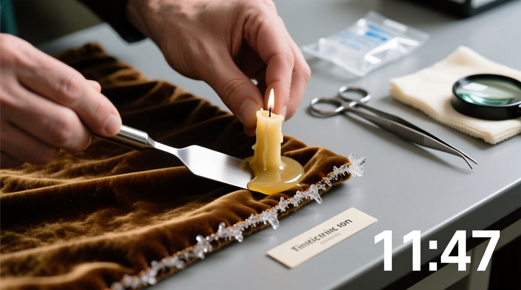 how to remove candle wax from velvet safely