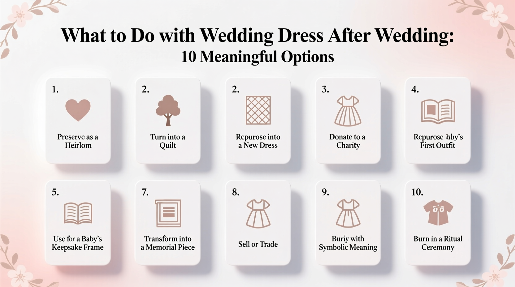 what to do with wedding dress after wedding