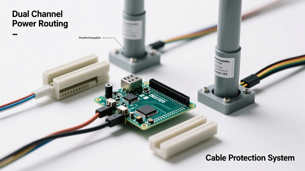 Dual Channel Power Pole Routes and Protects Cabling: Engineering Robust Outdoor Power Distribution for IoT Infrastructure