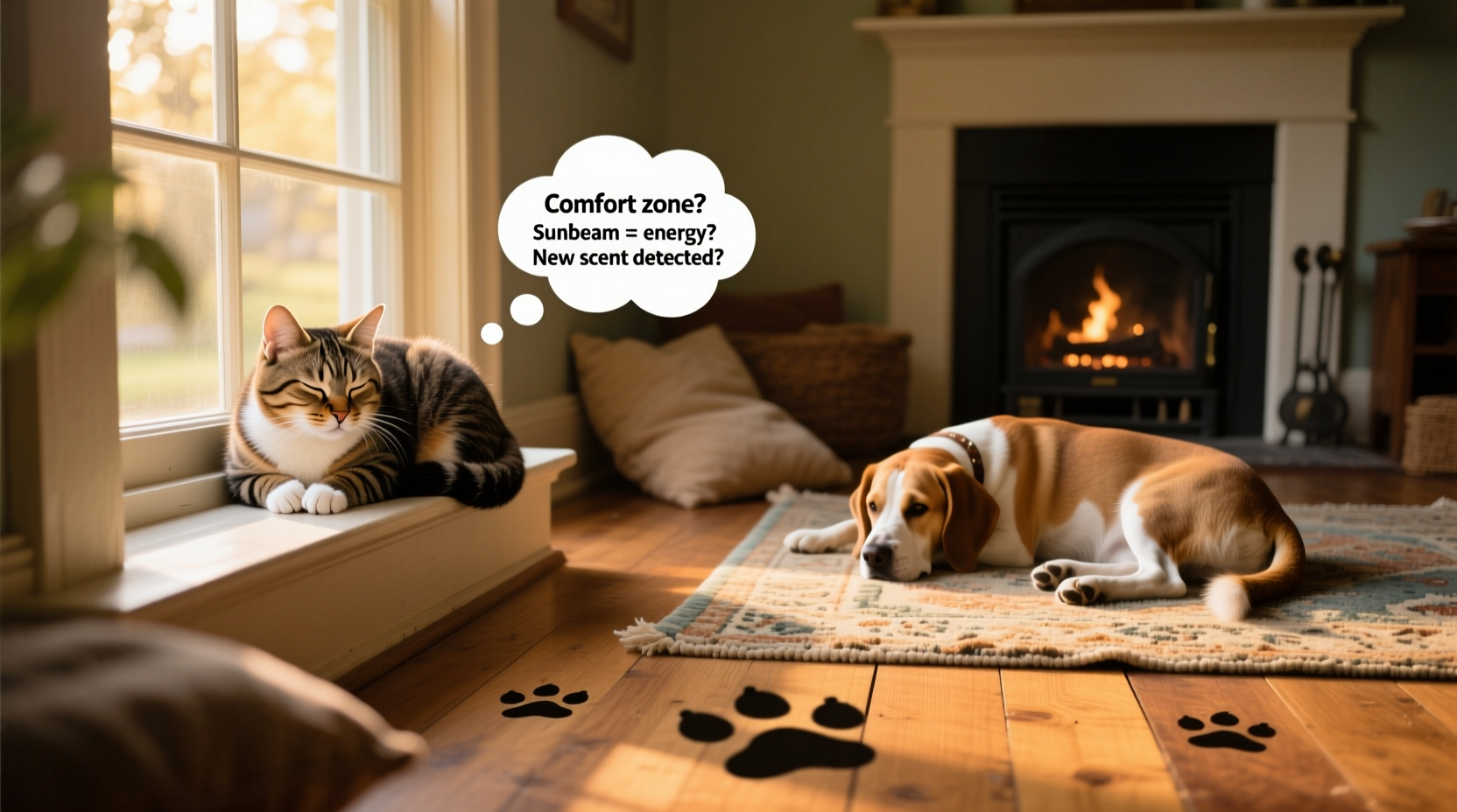 why do pets develop favorite spots in the house and change them suddenly