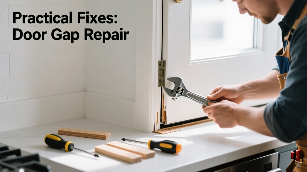 Fixing a Large Door Gap in the Kitchen: Practical Fixes