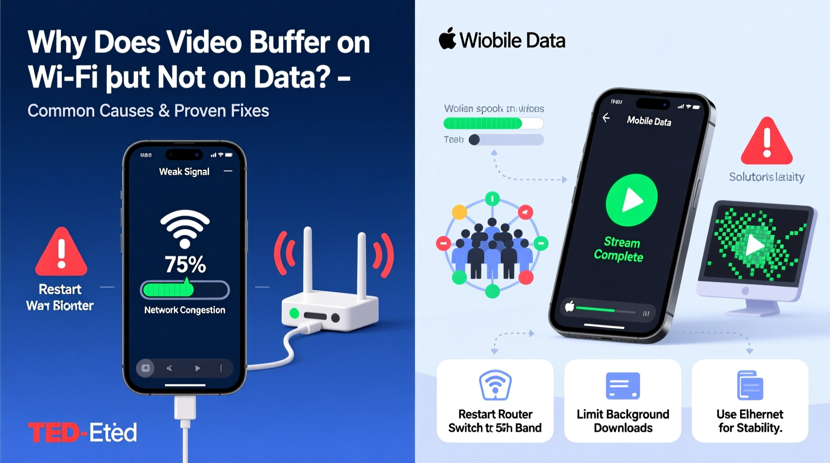 why do videos buffer on wifi but not data and how to prevent it