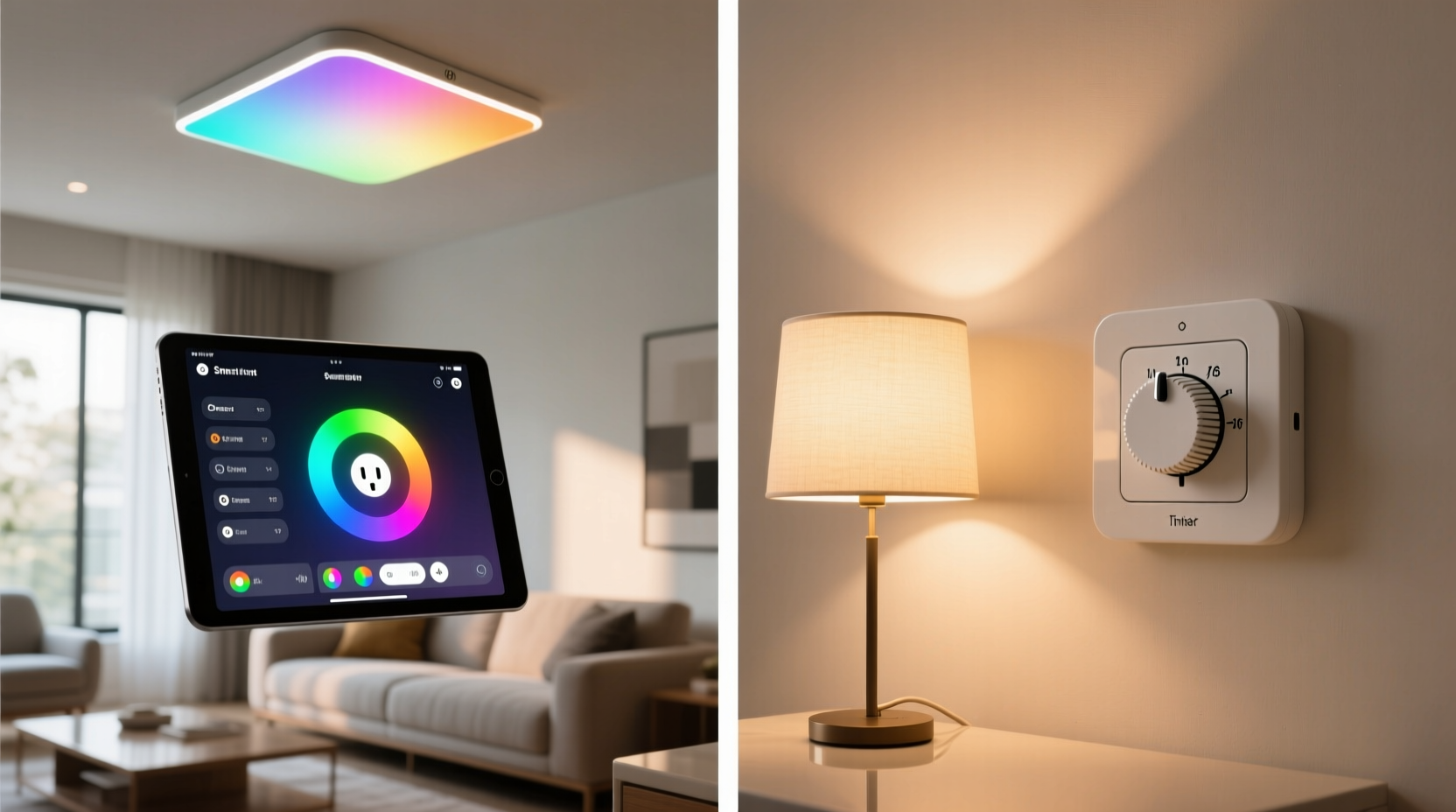 programmable smart lights vs timer plugs which gives better control