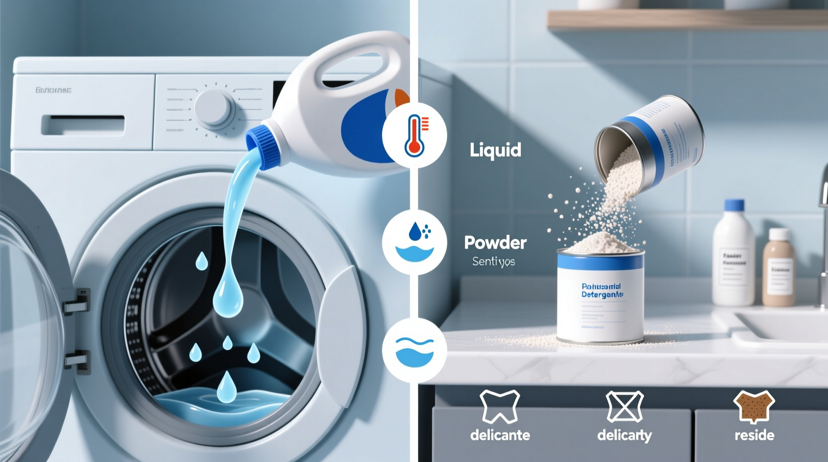 when to use liquid vs powder laundry detergent