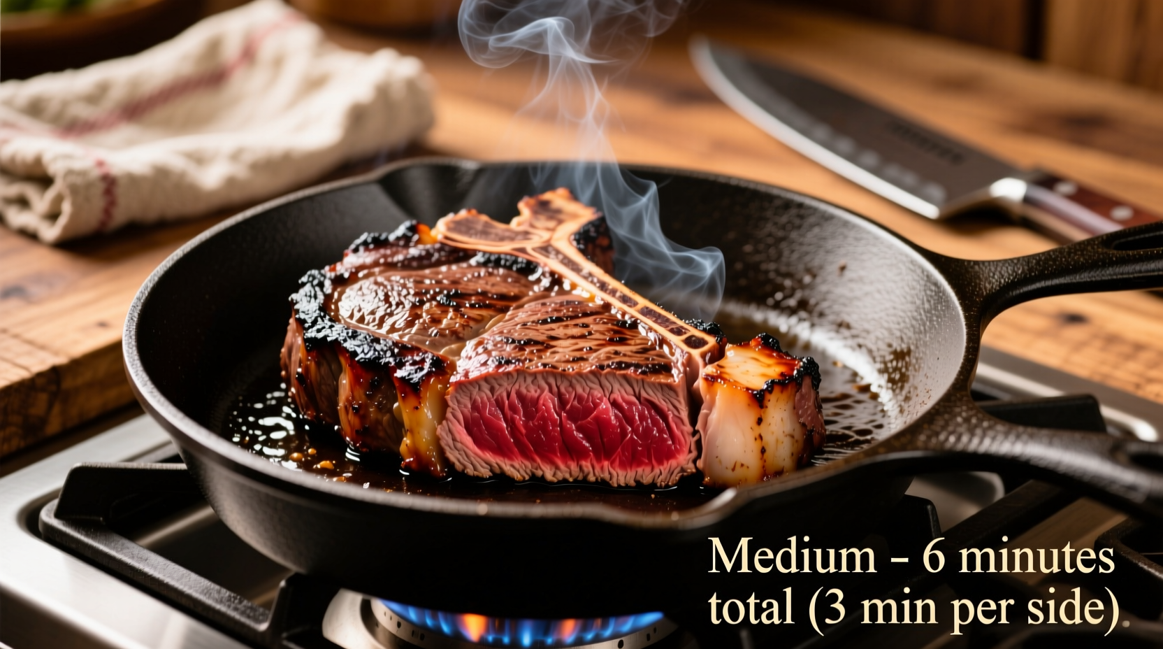 how long to cook steak for medium