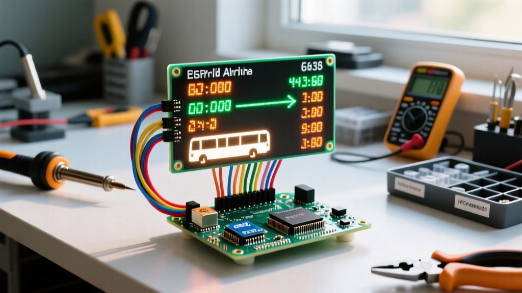Real-World Arduino and LED Matrix Transit Sign Build