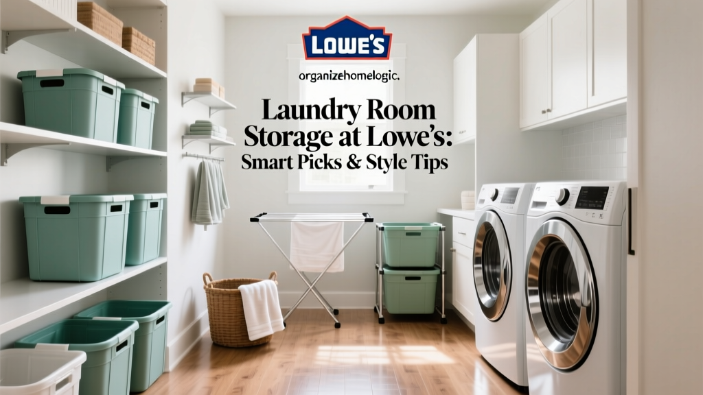 Laundry Room Storage at Lowe’s: Smart Picks & Style Tips