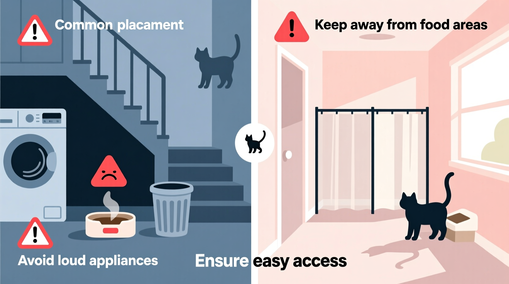 litter box placement mistakes that drive cats away from using it