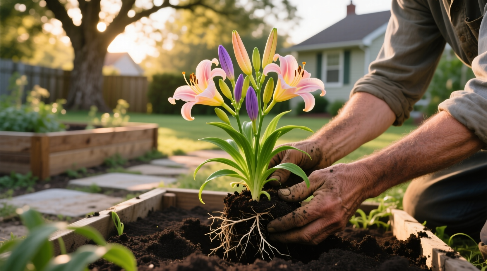 transplanting daylilies