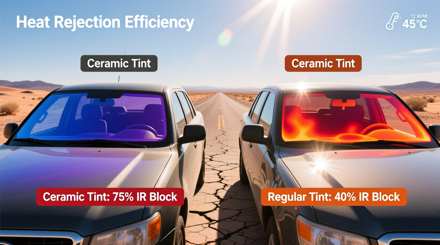 ceramic tint vs regular tint is heat rejection actually noticeable in hot climates