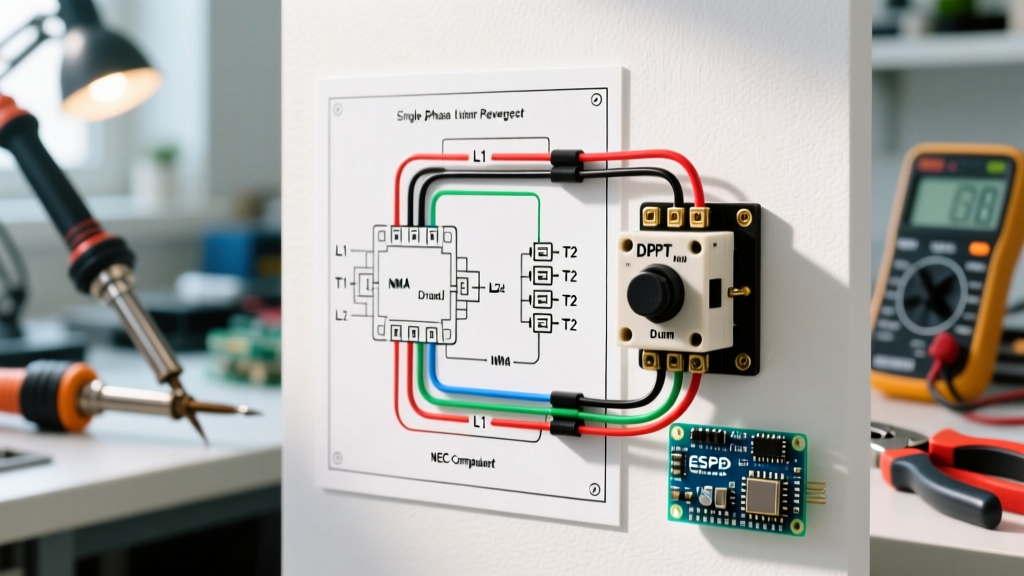 Motor Reversing Guide: How to Read the Wiring Diagram for This Switch (DPDT Drum)