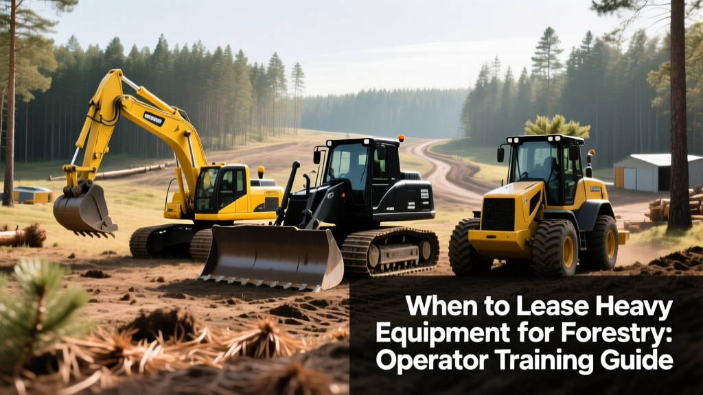 When to Lease Heavy Equipment for Forestry: Operator Training Guide