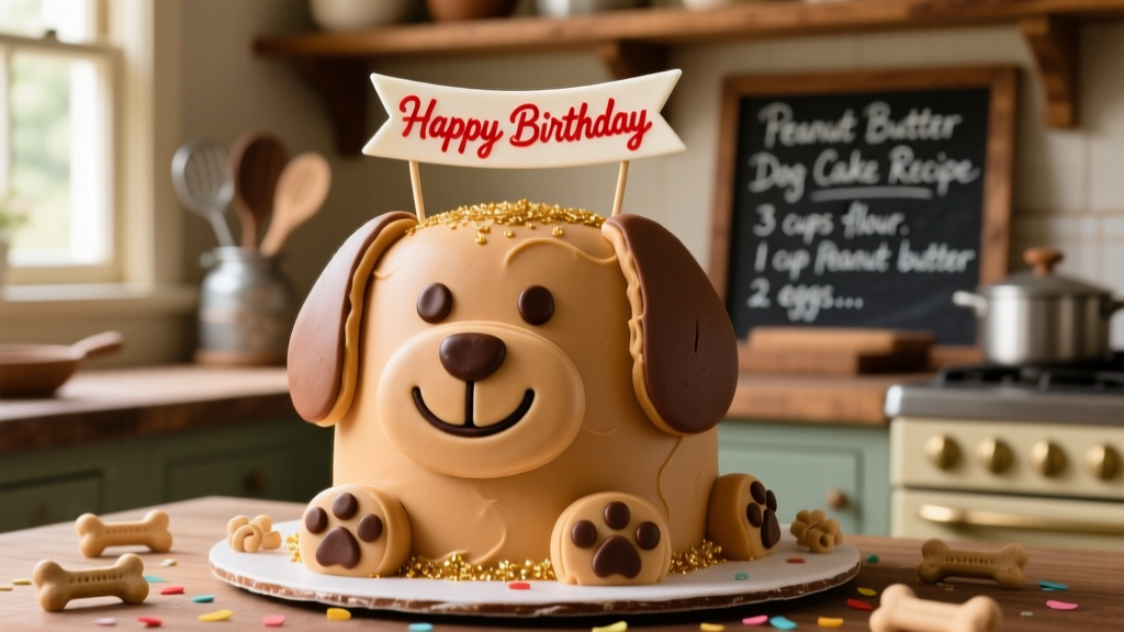 Peanut Butter Dog Birthday Cake Recipe
