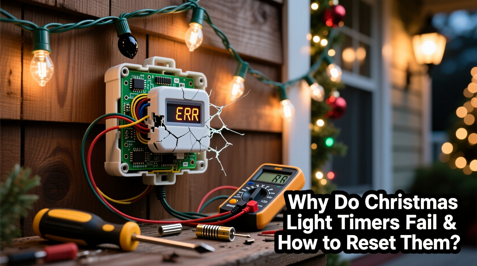 why do christmas light timers fail and how to reset them