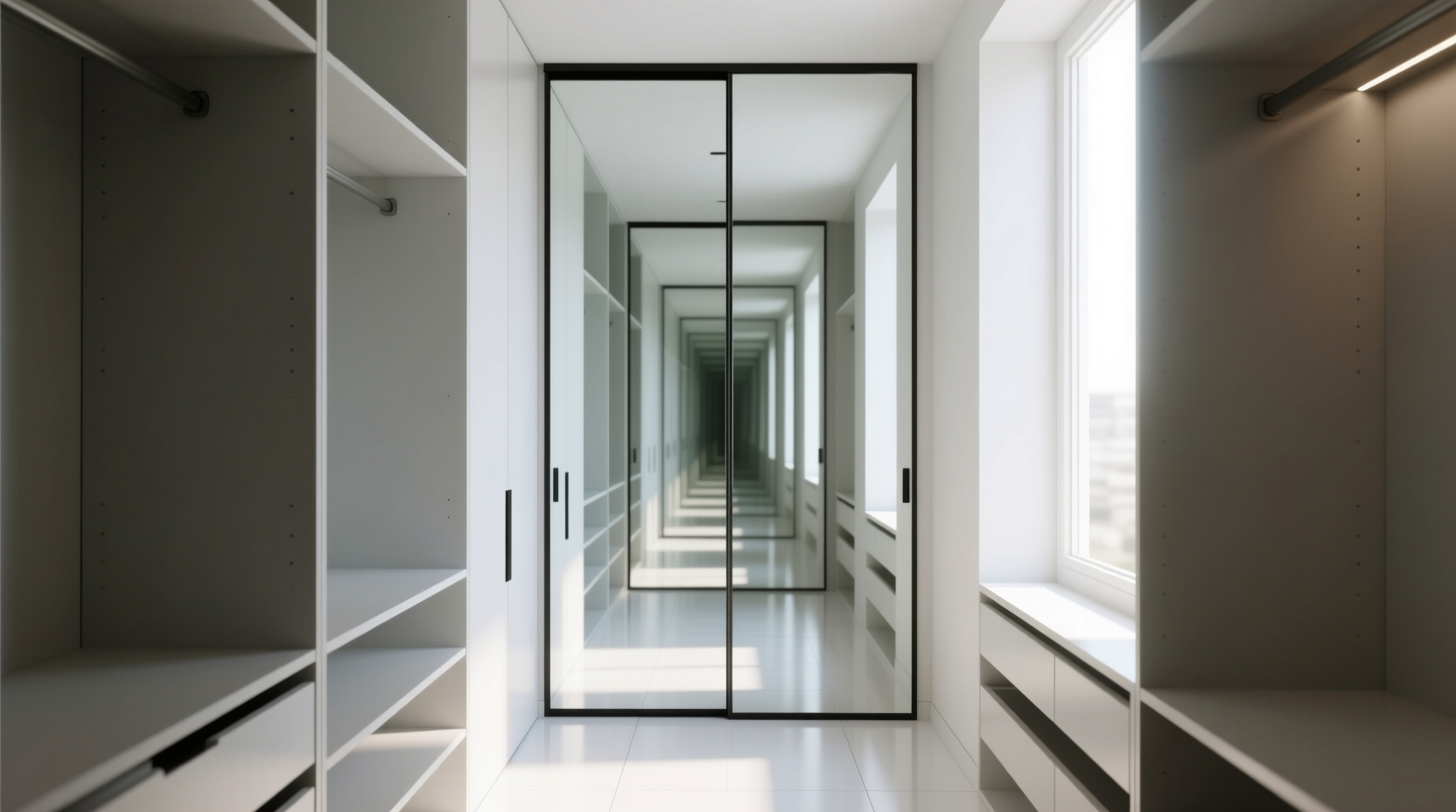 mirrored sliding door worth it for small closets