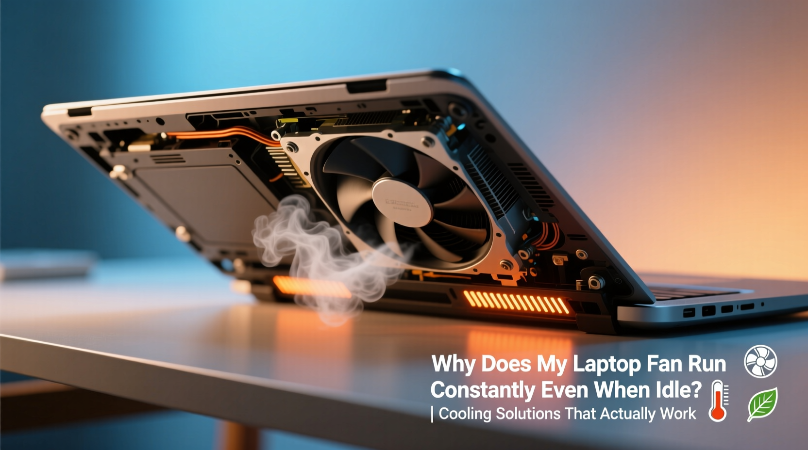 why does my laptop fan run constantly even when idle cooling solutions that work