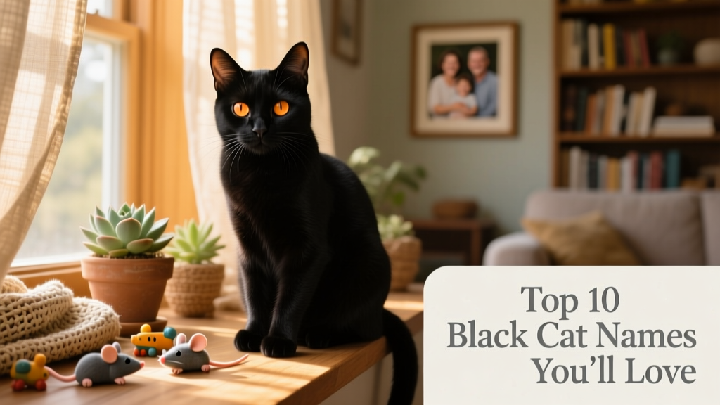 A black cat looking inquisitive