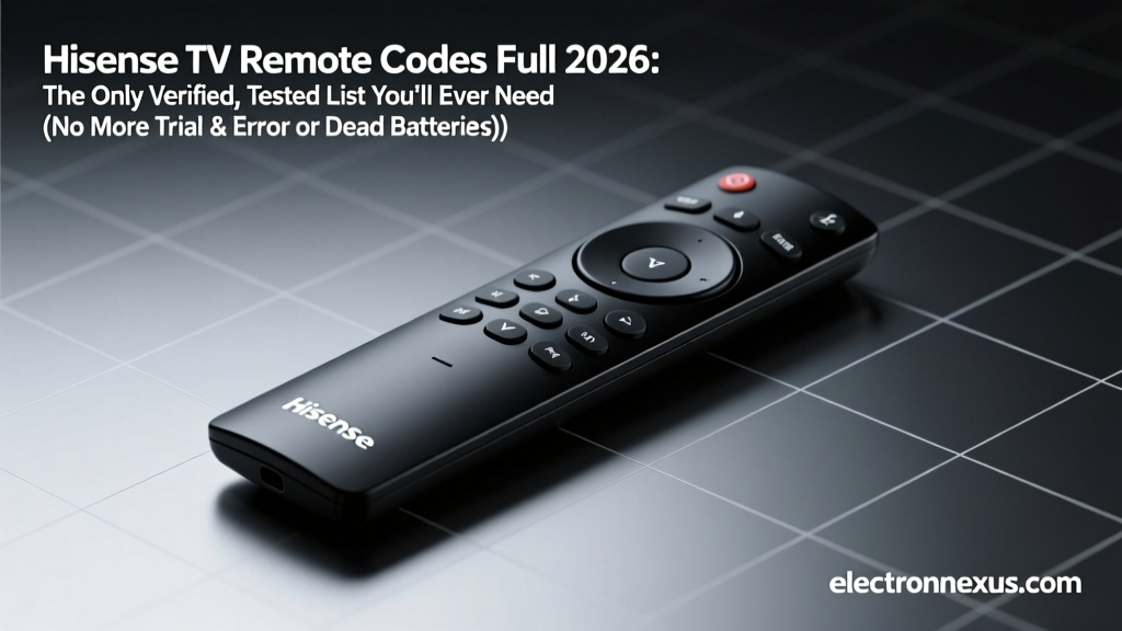 Hisense TV Remote Codes Full 2026: The Only Verified, Tested List You’ll Ever Need (No More Trial & Error or Dead Batteries)
