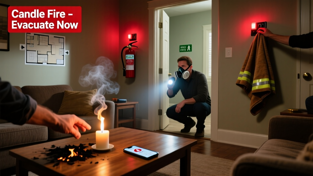Candle Fire Emergency: What to Do Right Now
