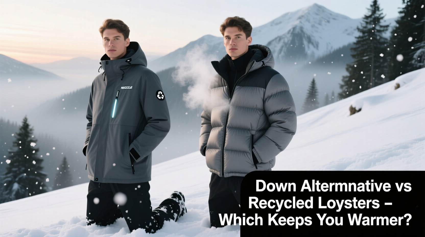 recycled polyester jacket vs down alternative which keeps you warmer in snow