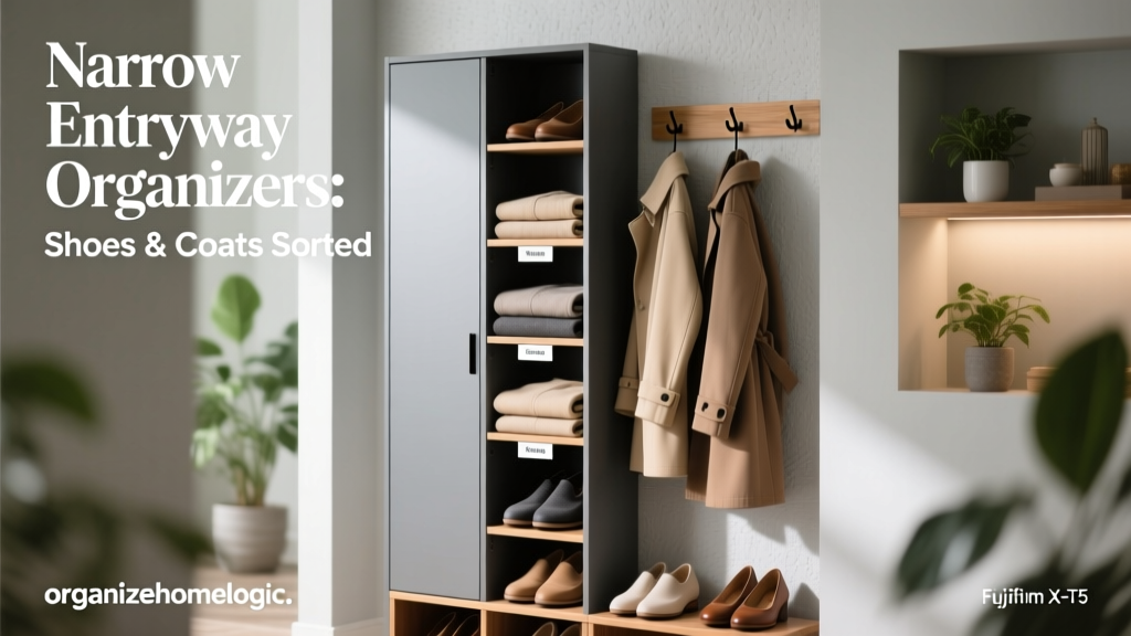 Narrow Entryway Organizers: Shoes & Coats Sorted