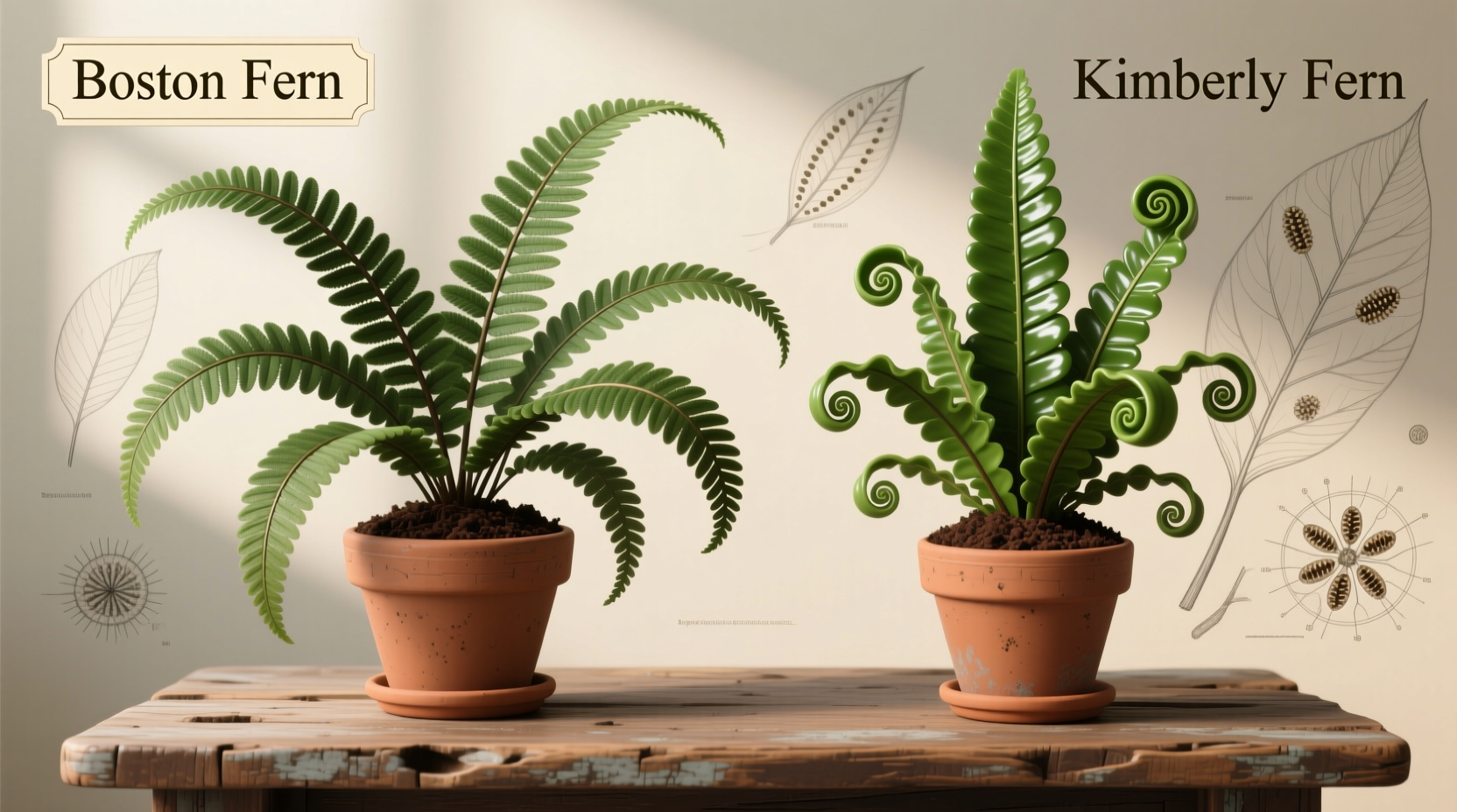 boston fern vs kimberly fern