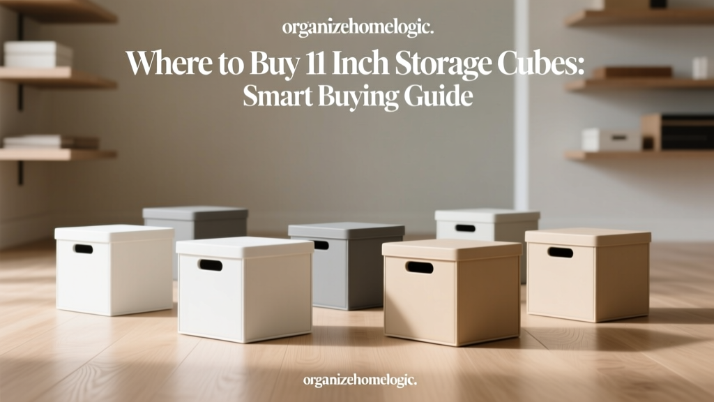 Where to Buy 11 Inch Storage Cubes: Smart Buying Guide