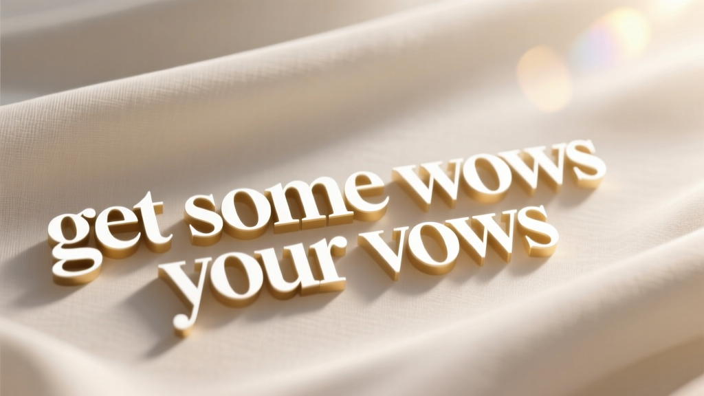 Get Some Wows Your Vows: How Couples Are Redefining Wedding Magic Through Intentional, Immersive Experiences