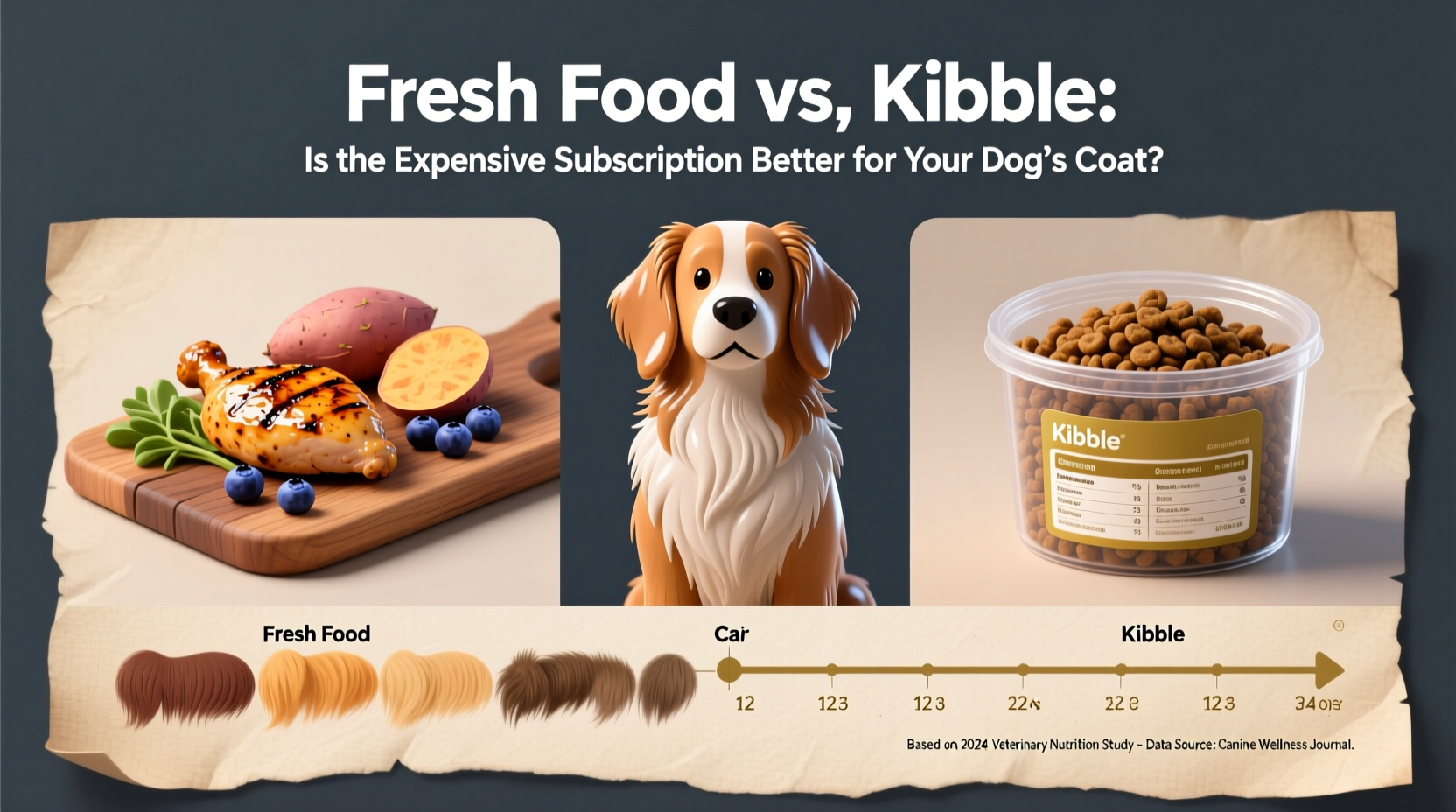 fresh food vs kibble is the expensive subscription really better for your dogs coat