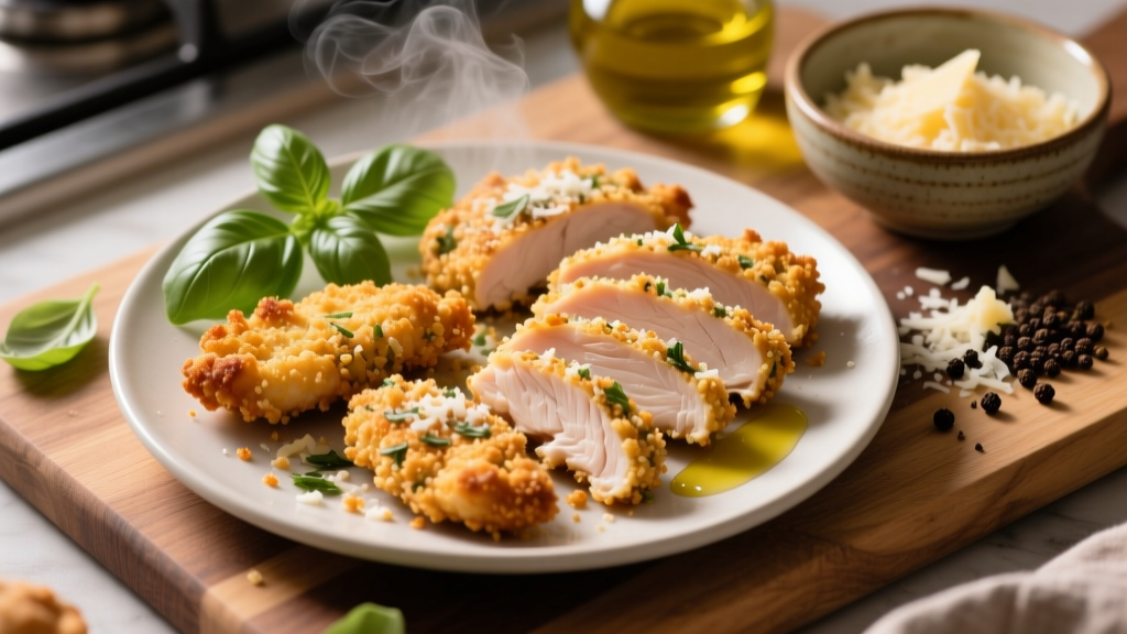 Crispy Italian Bread Crumb Chicken Tenders Air Fried