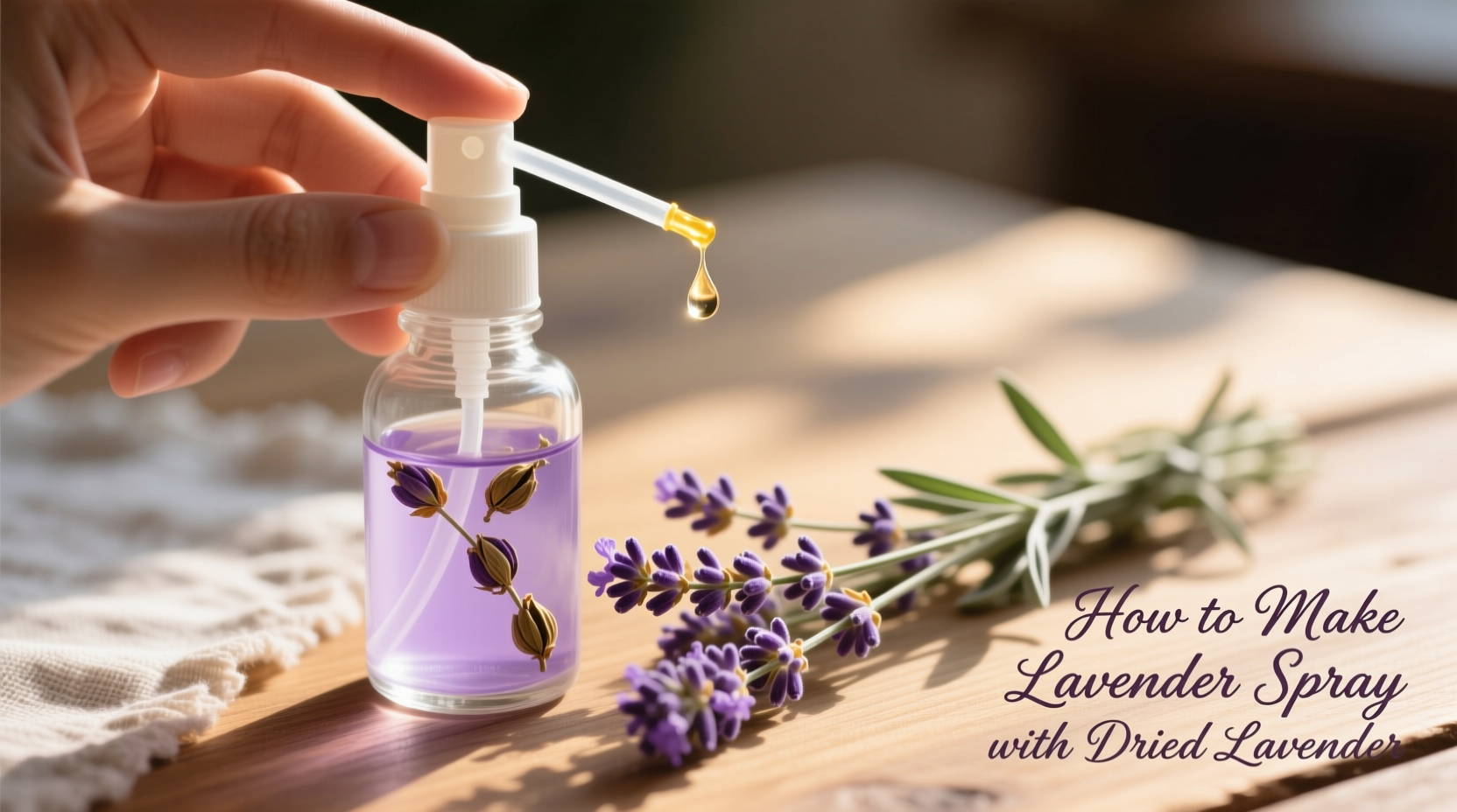 DIY Lavender Spray in 4 Steps | TheHomeSprouts