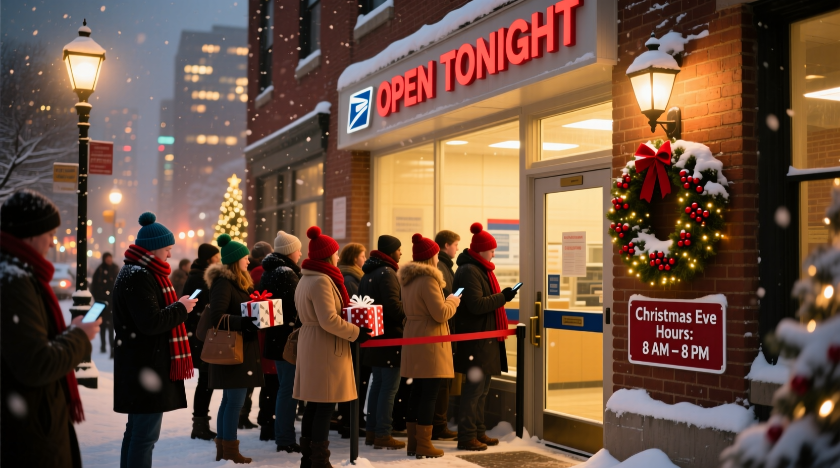will the post office be open christmas eve