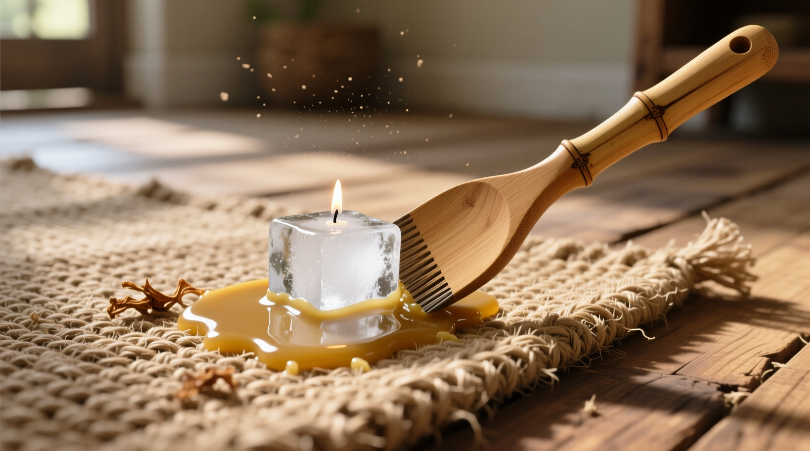 eco friendly wax removal for jute rugs