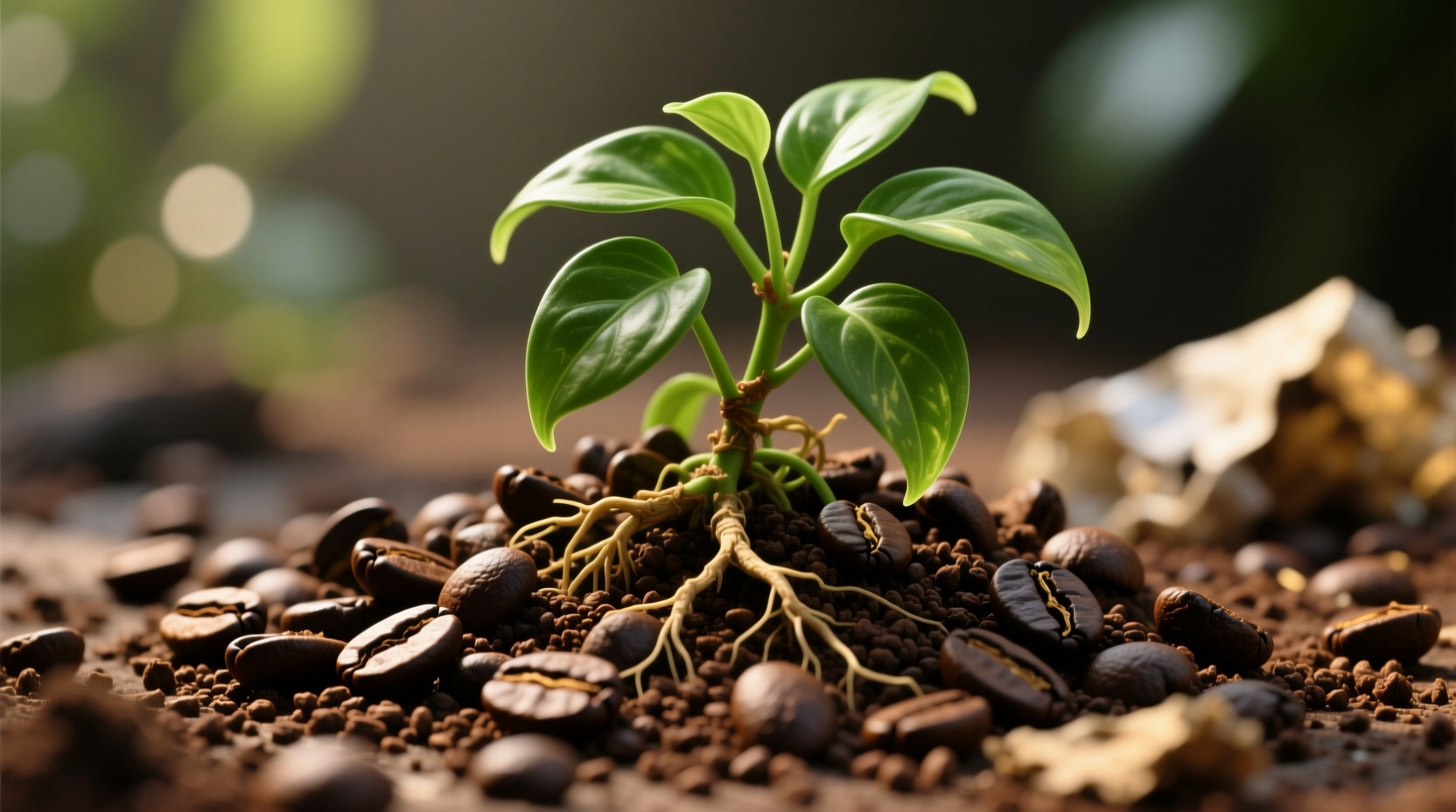 do pothos like coffee grounds