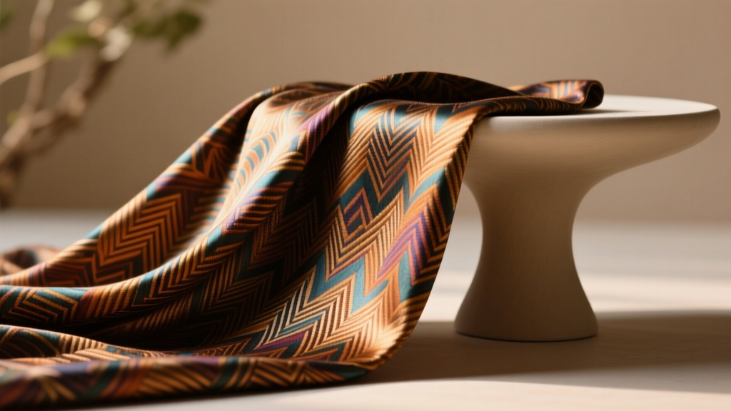 Patterned Silk Material: Luxe, Technical & Sustainable