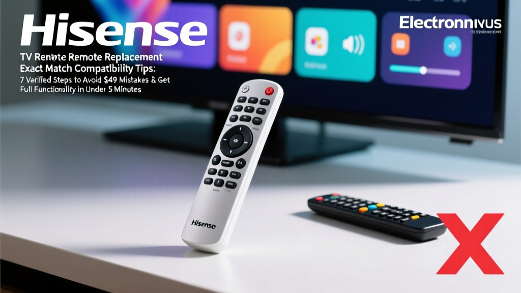 Hisense TV Remote Replacement Exact Match Compatibility Tips: 7 Verified Steps to Avoid $49 Mistakes & Get Full Functionality in Under 5 Minutes