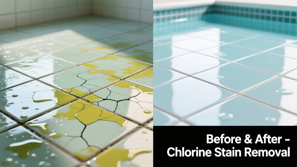 How to Remove Pool Chlorine Stains from Ceramic Tile