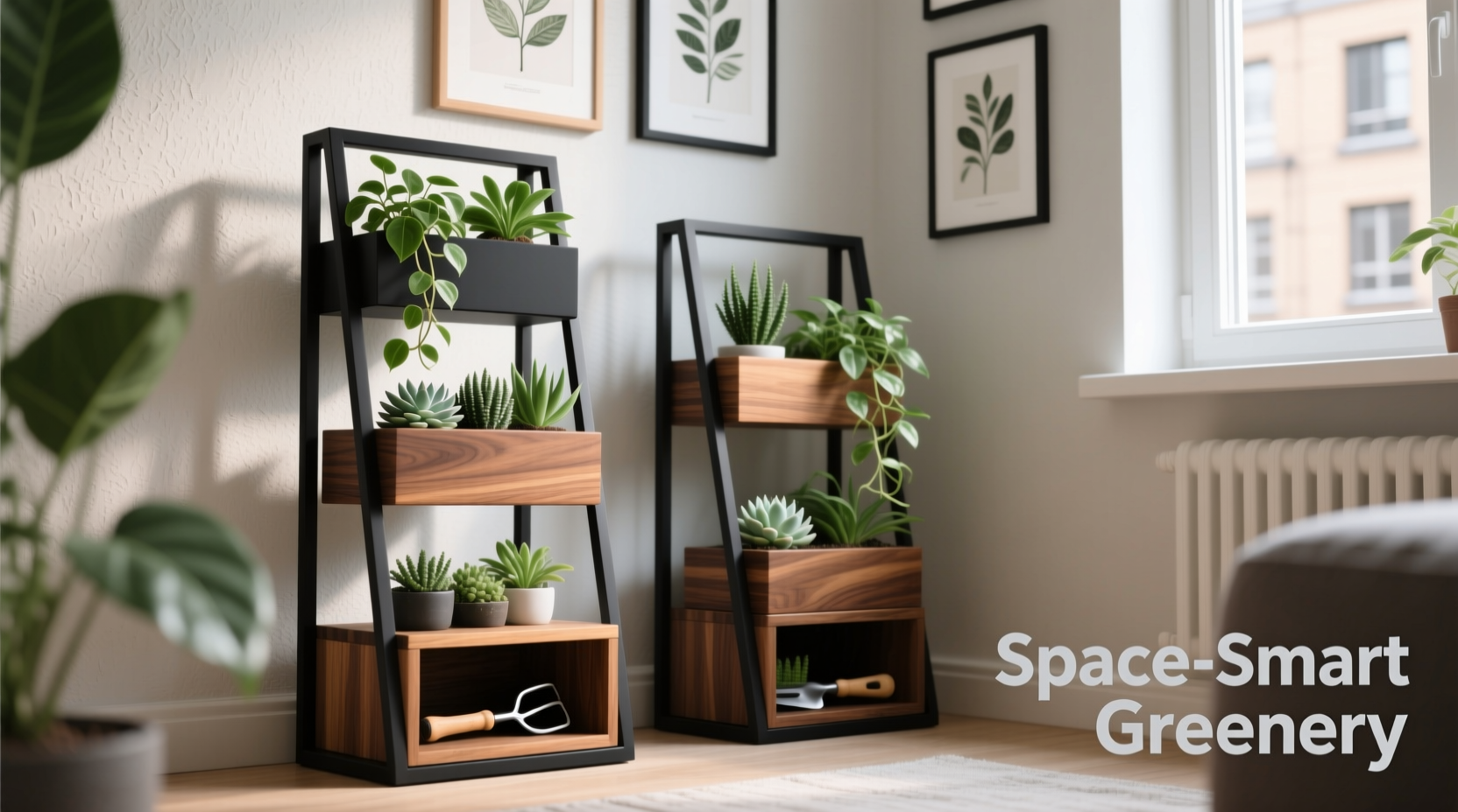 best plant stands for small spaces that double as decor