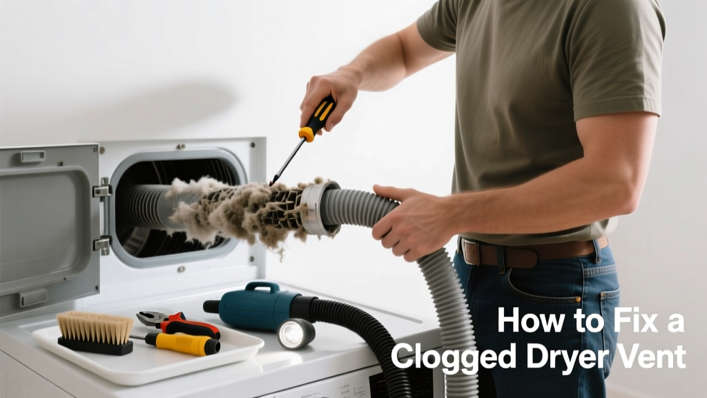 How to Fix a Clogged Dryer Vent Yourself