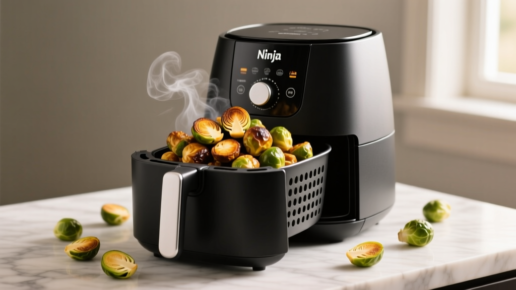 Crispy Roasted Brussels Sprouts in Ninja Air Fryer