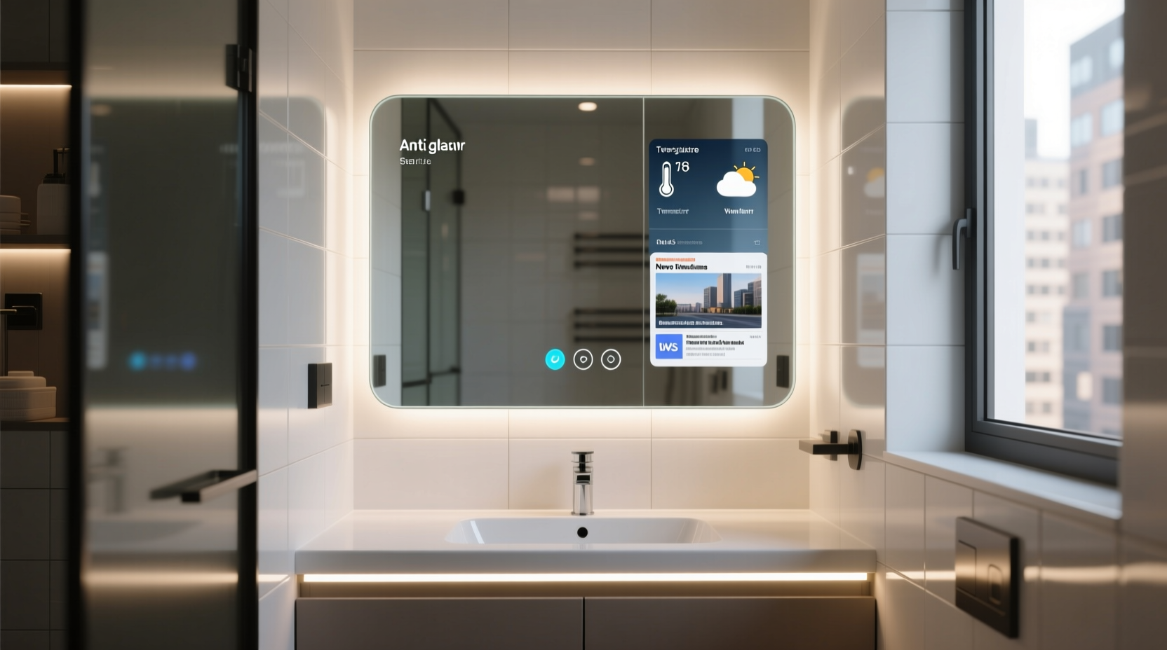 is a smart mirror useful in a small bathroom or just expensive tech