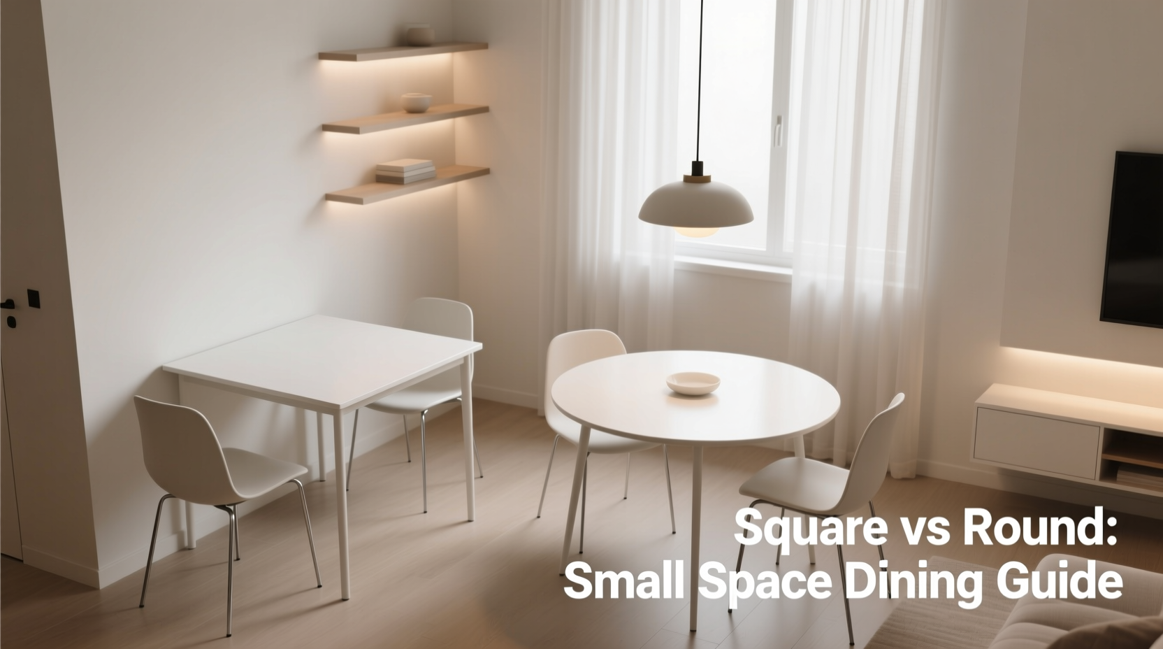 how to choose between square and round dining tables for small spaces