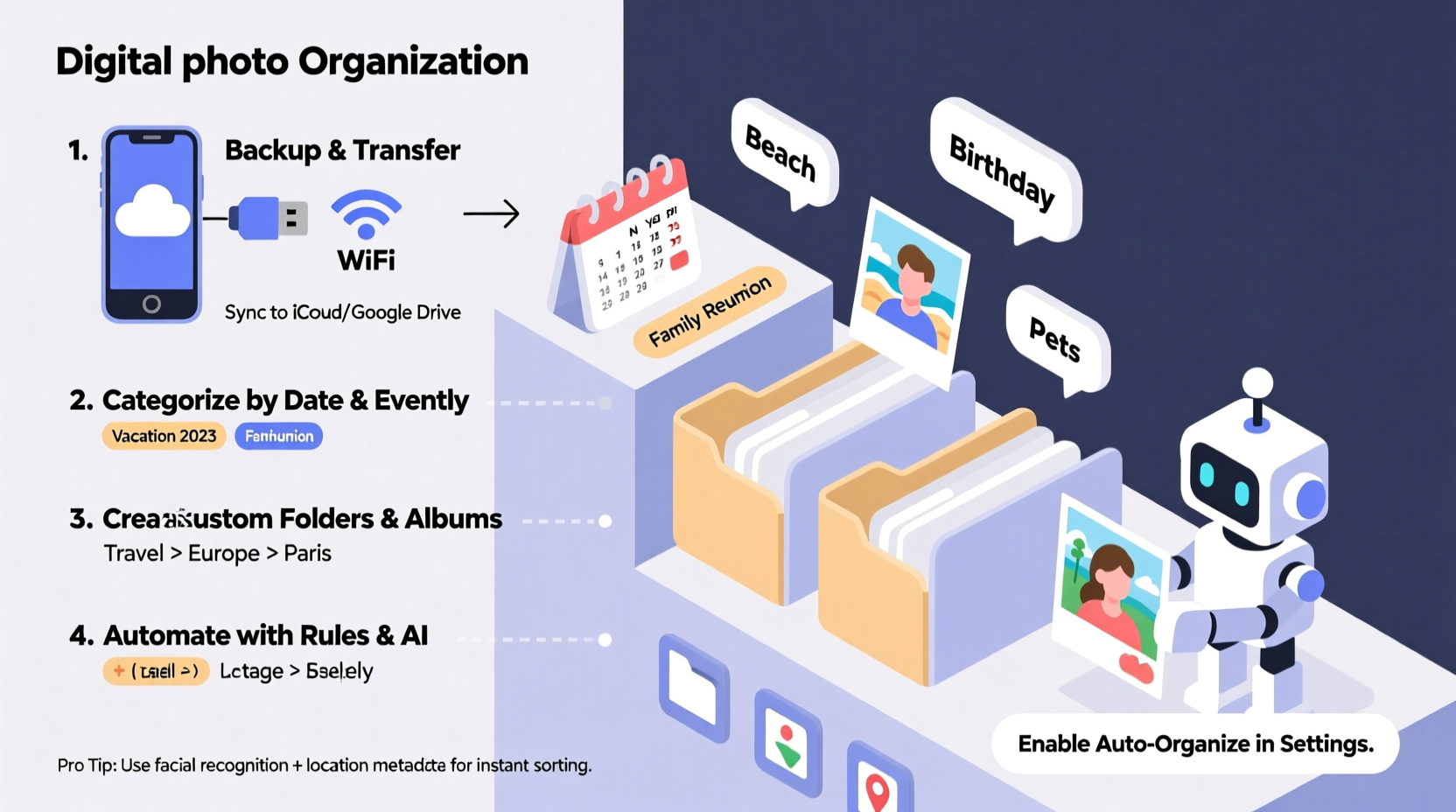 how to organize your digital photos like a pro step by step cloud sorting guide