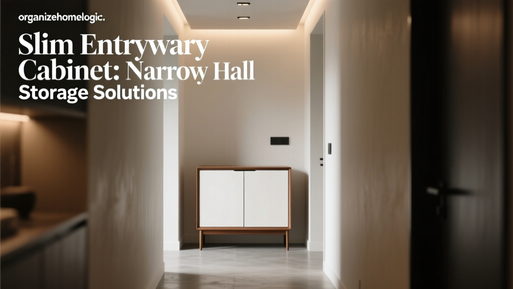 Slim Entryway Cabinet: Narrow Hall Storage Solutions