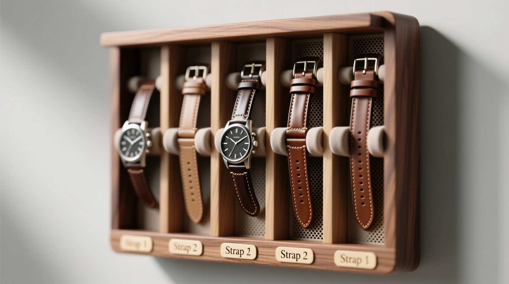 closet organization tips for leather watch straps