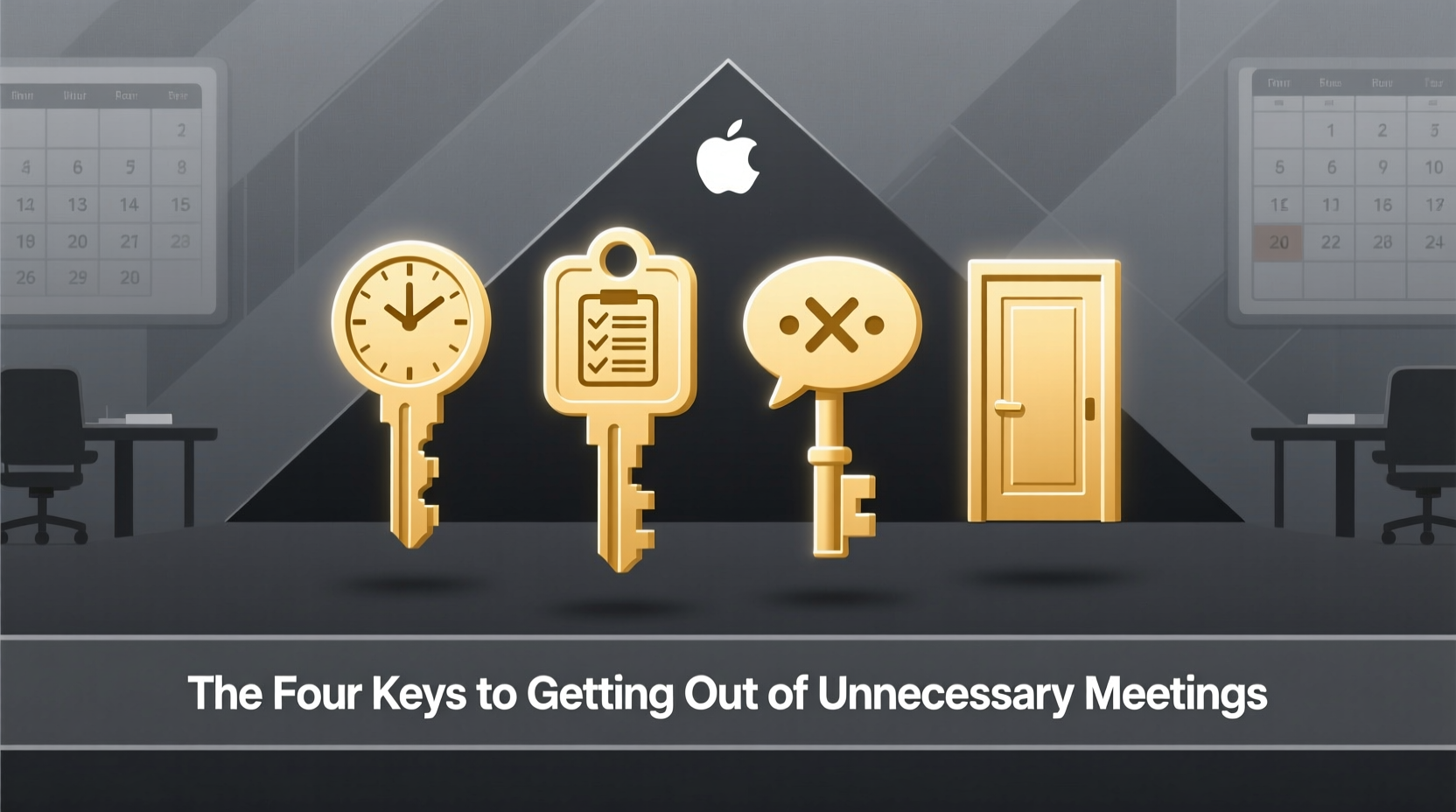 the four keys to getting out of unnecessary meetings